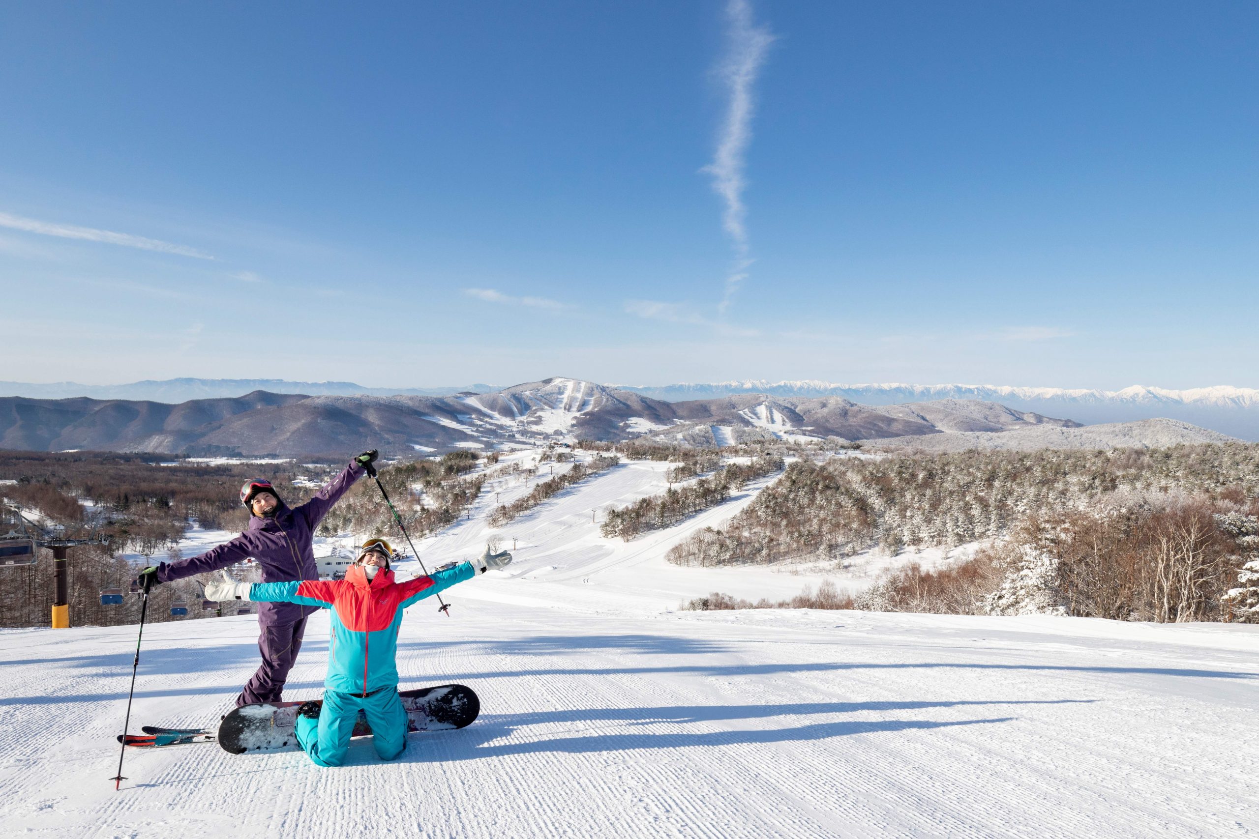 北アルプスを望む絶景