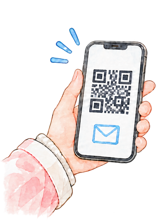 QRコードを受け取る