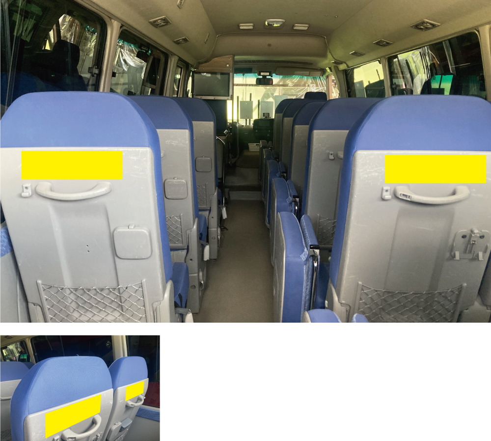 シャトルバス車内広告