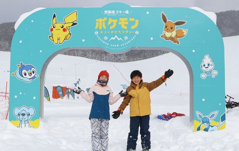 鹿島槍スキー場ファミリーパークの様子